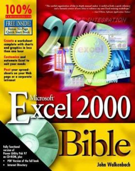 Paperback Microsoft Excel 2000 Bible [With *] Book