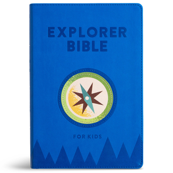 KJV Explorer Bible for Kids, Royal Blue LeatherTouch, Indexed, Red Letter, Full-Color Design, Photos, Illustrations, Charts, Videos, Activities, Easy-to-Read Bible MCM Type