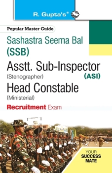 Paperback Ssb: ASI (Steno) / Head Constable (Ministerial) Recruitment Exam Guide Book