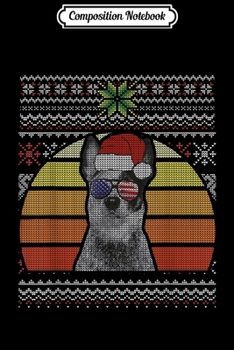 Composition Notebook: Australian Cattle Dogs America Flag Santa Sunset Retro Ugly  Journal/Notebook Blank Lined Ruled 6x9 100 Pages