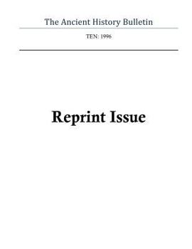 Paperback Ancient History Bulletin Volume Ten Book