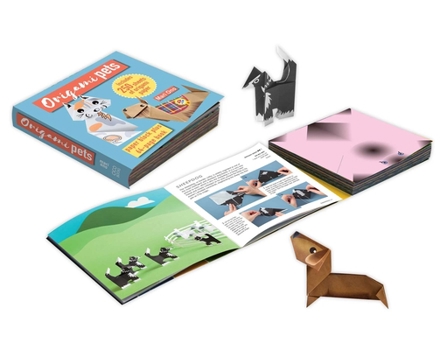 Paperback Origami Pets: Paper Block Plus 64-Page Book