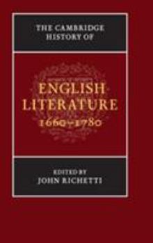 Hardcover The Cambridge History of English Literature, 1660-1780 Book