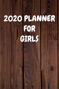 2020 Planner for Girls: Cool Wood Themed Daily Weekly Monthly 2020 - 2021 Planner / Organizer / Diary - Christmas Gift