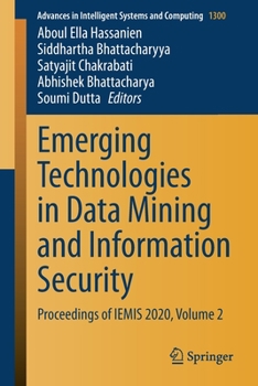 Paperback Emerging Technologies in Data Mining and Information Security: Proceedings of Iemis 2020, Volume 2 Book