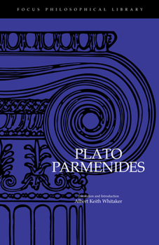 Paperback Plato : Parmenides (Focus Philosophical Library) Book