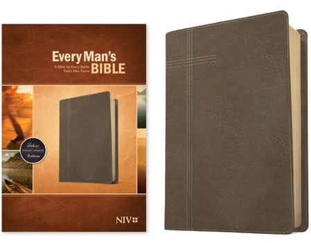 Imitation Leather Every Man's Bible NIV (Leatherlike, Pursuit Granite) Book