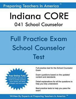 Paperback Indiana CORE 041 School Counselor Book