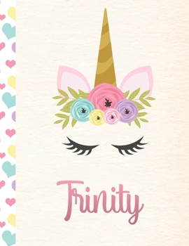 Paperback Trinity: 2020. Personalized Weekly Unicorn Planner For Girls. 8.5x11 Week Per Page 2020 Planner/Diary With Pink Name Book