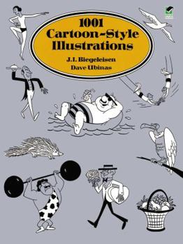Paperback 1001 Cartoon-Style Illustrations Book