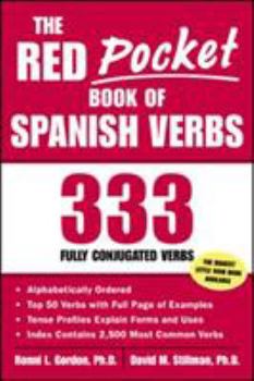 Paperback The Red Pocket Book of Spanish Verbs: 333 Fully Conjugated Verbs Book