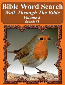 Paperback Bible Word Search Walk Through The Bible Volume 8: Genesis #8 Extra Large Print Book