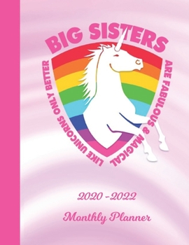 Paperback Monthly Planner: Big Sister Pink 2 Year Organizer with Note Pages (24 Months) - Jan 2020 - Dec 2021 - Month Planning - Appointment Cale Book