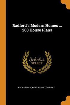 Paperback Radford's Modern Homes ... 200 House Plans Book