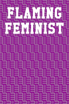 Paperback Flaming Feminist: Graph Paper Notebook 6"x9" 120 Pages Book