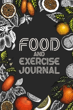 Food and Exercise Journal: Black Journal and Activity Tracker Meal and Exercise Notebook (Black Series)