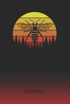 Planner: Wasp 2 Year Weekly Planner | 2020 - 2022  | Retro Vintage Sunset Cover | January 20 - December 21 | Planning Organizer Writing Notebook | ... | Plan Days, Set Goals & Get Stuff Done