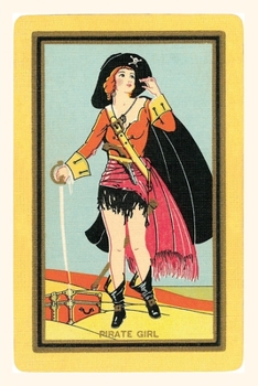 Paperback Vintage Journal Pirate Girl Poster Book