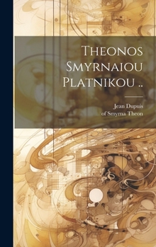 Hardcover Theonos Smyrnaiou Platnikou .. [Greek] Book