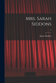 Paperback Mrs. Sarah Siddons; 2 Book