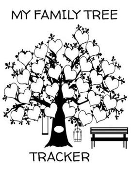 My Family Tree Tracker: Genealogy Journal Notebook To Write Notes In About Your Family History: White Background With Tree and Bench