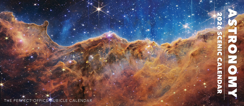 Calendar Astronomy 2026 Panoramic 15 X 6.5 Wall Calendar Book