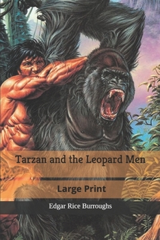 Paperback Tarzan and the Leopard Men: Large Print Book