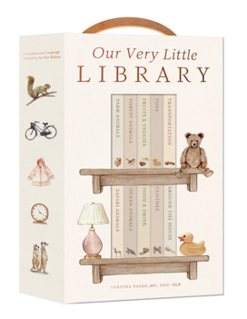 Hardcover Our Very Little Library Board Book Set: A Foundational Language Vocabulary Board Book Set for Babies Book