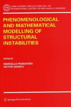 Paperback Phenomenological and Mathematical Modelling of Structural Instabilities Book