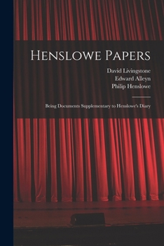 Paperback Henslowe Papers: Being Documents Supplementary to Henslowe's Diary Book