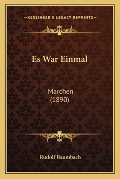 Paperback Es War Einmal: Marchen (1890) [German] Book