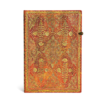 Paperblanks | Persimmon | Fall Filigree | Hardcover | Grande | Unlined | Clasp Closure | 128 Pg | 120 GSM