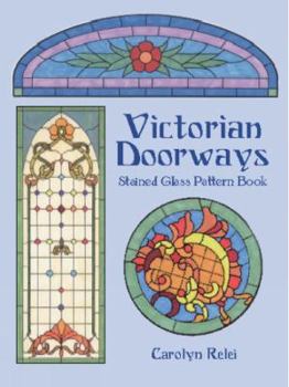 Paperback Victorian Doorways Stained Glass Pattern Book