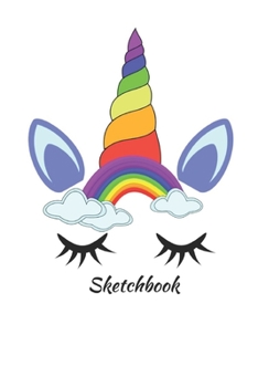 Sketch book: Cute Unicorn Kawaii Sketchbook for Girls Blank Paper for Drawing, Doodling or Learning to Draw, Sketch Books For Kids [120 pages | dotted paper | 6 x 9 inch | Soft Cover]