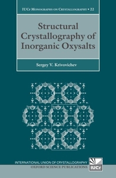 Paperback Structural Crystallography of Inorganic Oxysalts Book