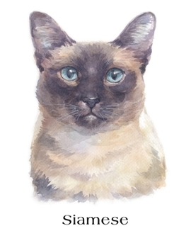 Paperback Siamese: Large Lined Journal 8.5 x 11 Book