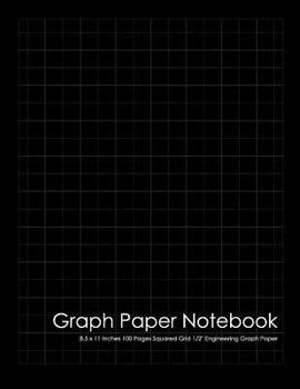 Paperback Graph Paper Notebook: Graph Paper Notebook: 8.5 X 11 Inches 100 Pages Squared Grid 1/2 Engineering Graph Paper Book