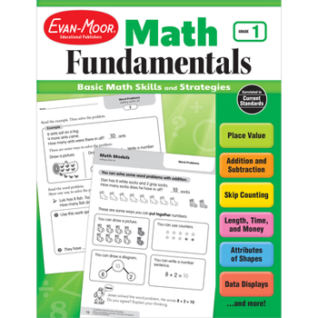 Paperback Math Fundamentals, Grade 1 Book