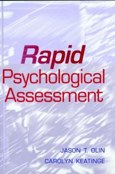 Hardcover Rapid Psychological Assessment Book