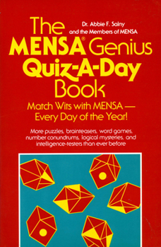 Paperback The Mensa Genius Quiz-A-Day Book