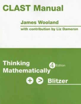 Paperback Clast Manual: Thinking Mathematically Book