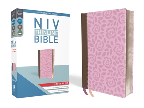 Imitation Leather NIV, Thinline Bible, Large Print, Imitation Leather, Pink, Red Letter Edition [Large Print] Book