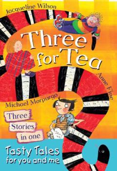 Paperback Three for Tea: Tasty Tales for You and Me Book
