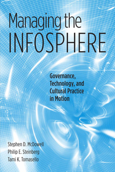Hardcover Managing the Infosphere: Governance, Technology, and Cultural Practice in Motion Book