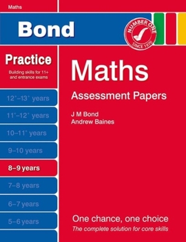 Paperback Bond Assessment Papers Maths 8-9 Yrs Book