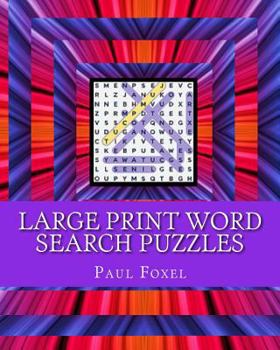 Paperback Large Print Word Search Puzzles [Large Print] Book