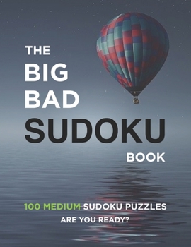 Paperback The Big Bad Sudoku Book: Medium [Large Print] Book