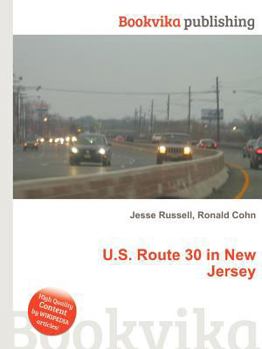 Paperback U.S. Route 30 in New Jersey Book