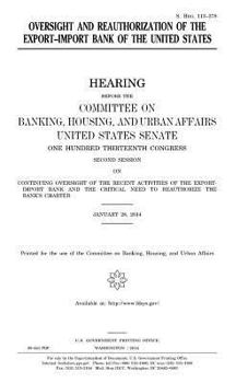 Oversight and reauthorization of the Export-Import Bank of the United States