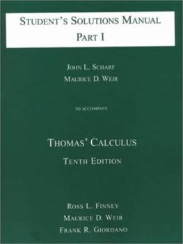 Paperback Thomas' Calculus: Student's Solutions Manual: Part 1 Book